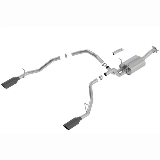 Borla ATAK S/S Catback Exhaust Crew Cab Short Bed - Black Chrome Tips | 2019-2024 Ram 1500 - Stateside Performance - Catback - Borla - Borla ATAK S/S Catback Exhaust Crew Cab Short Bed - Black Chrome Tips | 2019-2024 Ram 1500