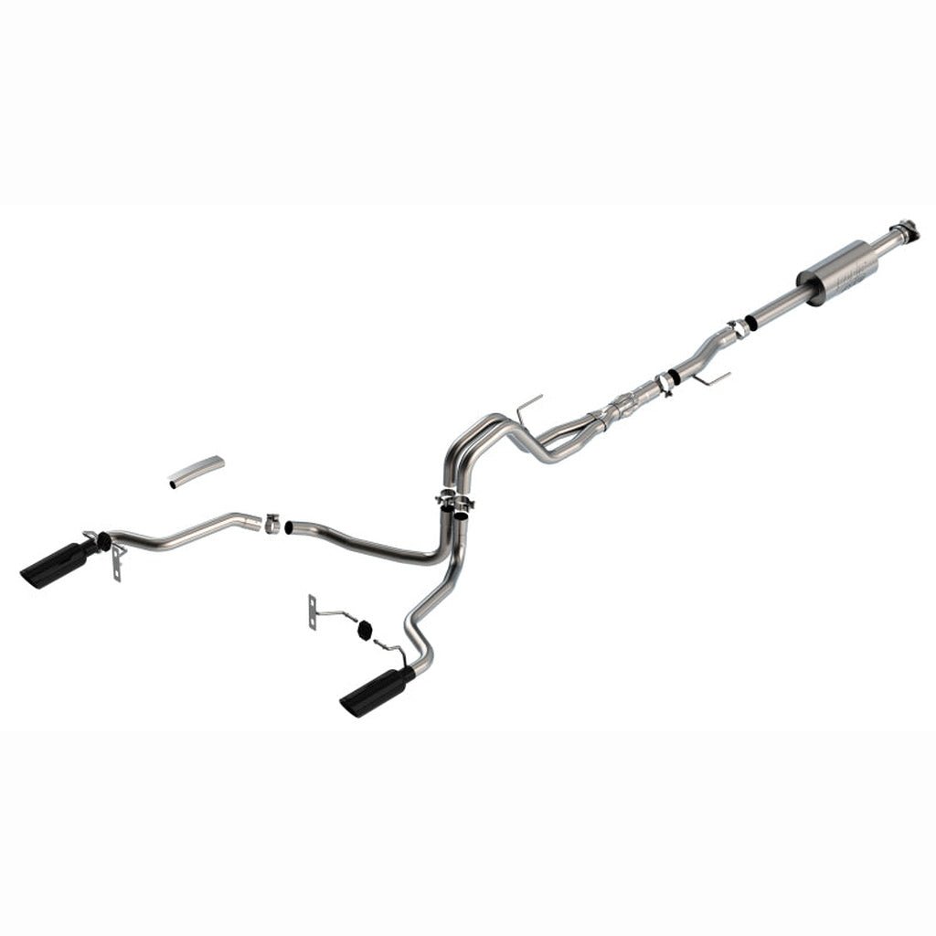 Borla S-Type Cat-Back Exhaust ATAK - Black Chrome Tips | 2021-2025 Ford F150 - Stateside Performance - Catback - Borla - Borla S-Type Cat-Back Exhaust ATAK - Black Chrome Tips | 2021-2025 Ford F150