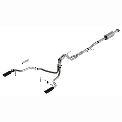 Borla S-Type Cat-Back Exhaust ATAK - Black Chrome Tips | 2021-2025 Ford F150 - Stateside Performance - Catback - Borla - Borla S-Type Cat-Back Exhaust ATAK - Black Chrome Tips | 2021-2025 Ford F150