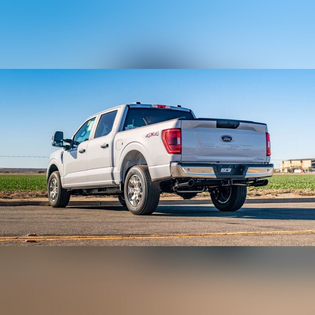 Borla S-Type Cat-Back Exhaust ATAK - Black Chrome Tips | 2021-2025 Ford F150 - Stateside Performance - Catback - Borla - Borla S-Type Cat-Back Exhaust ATAK - Black Chrome Tips | 2021-2025 Ford F150