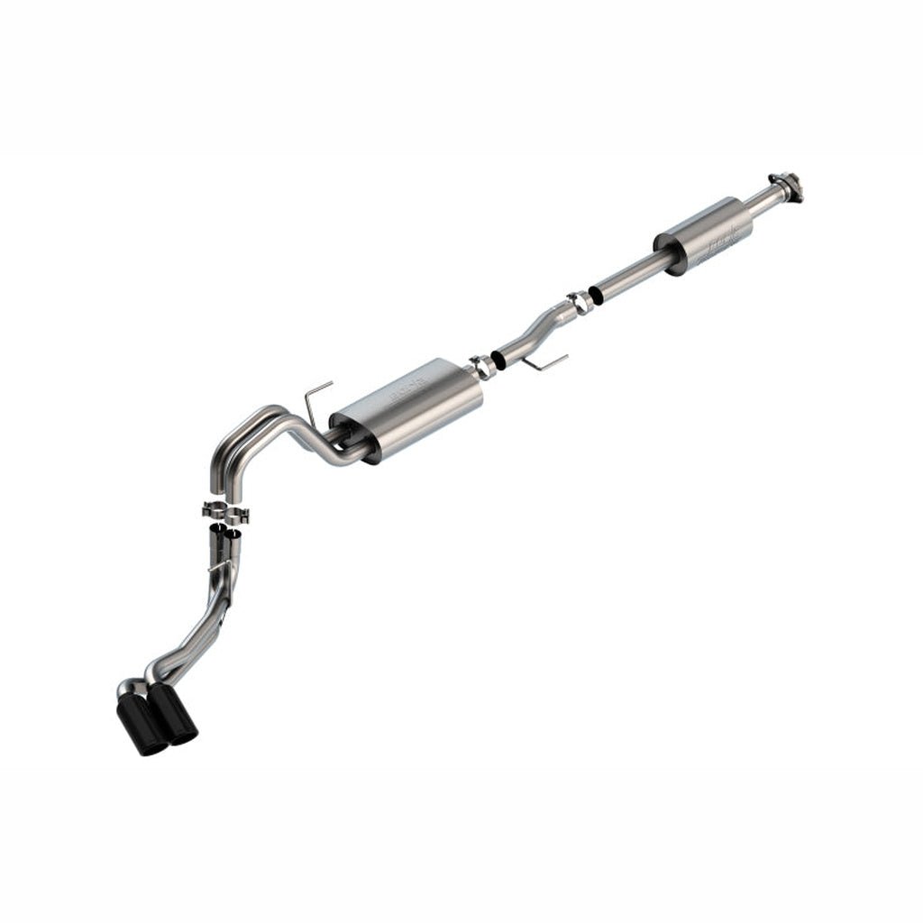 Borla S-Type Cat-Back Exhaust - Black Chrome Tips | 2021-2025 Ford F150 - Stateside Performance - Catback - Borla - Borla S-Type Cat-Back Exhaust - Black Chrome Tips | 2021-2025 Ford F150