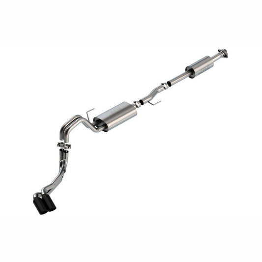 Borla S-Type Cat-Back Exhaust - Black Chrome Tips | 2021-2025 Ford F150 - Stateside Performance - Catback - Borla - Borla S-Type Cat-Back Exhaust - Black Chrome Tips | 2021-2025 Ford F150
