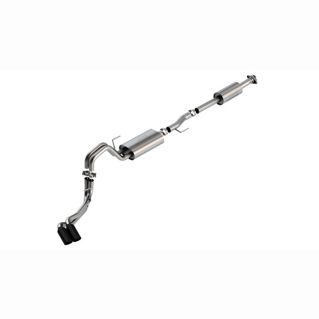 Borla S-Type Cat-Back Exhaust - Black Chrome Tips | 2021-2025 Ford F150 - Stateside Performance - Catback - Borla - Borla S-Type Cat-Back Exhaust - Black Chrome Tips | 2021-2025 Ford F150