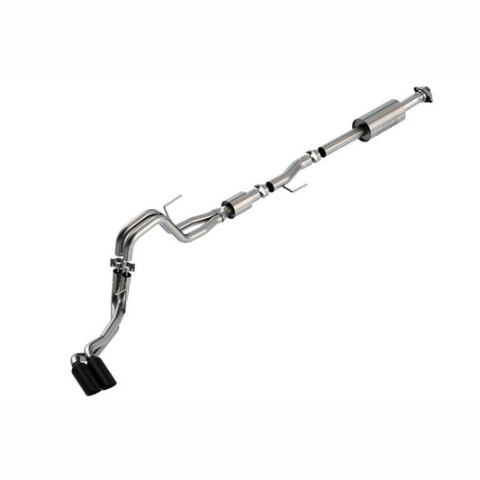 Borla S - Type Cat - Back Exhaust Dual Side Exit - Black Chrome Tips | 2021 - 2025 Ford F - 150 - Stateside Performance - Catback - Borla - Borla S - Type Cat - Back Exhaust Dual Side Exit - Black Chrome Tips | 2021 - 2025 Ford F - 150