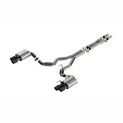 Borla S - Type Cat - Back Exhaust System - Carbon Fiber | 2024 - 2025 Ford Mustang - Stateside Performance - Catback - Borla - Borla S - Type Cat - Back Exhaust System - Carbon Fiber | 2024 - 2025 Ford Mustang