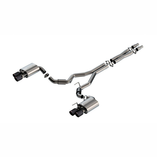 Borla S - Type Cat - Back Exhaust System - Carbon Fiber | 2024 - 2025 Ford Mustang - Stateside Performance - Catback - Borla - Borla S - Type Cat - Back Exhaust System - Carbon Fiber | 2024 - 2025 Ford Mustang
