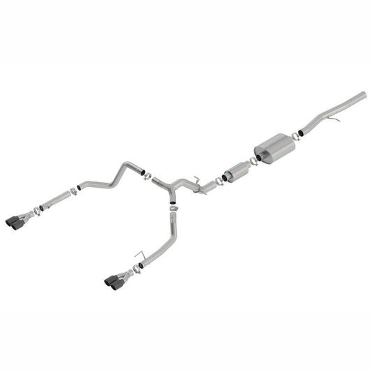 Borla S - Type Catback Exhaust - Black Chrome Tips | 2019 - 2023 Chevy Silverado 1500 - Stateside Performance - Catback - Borla - Borla S - Type Catback Exhaust - Black Chrome Tips | 2019 - 2023 Chevy Silverado 1500