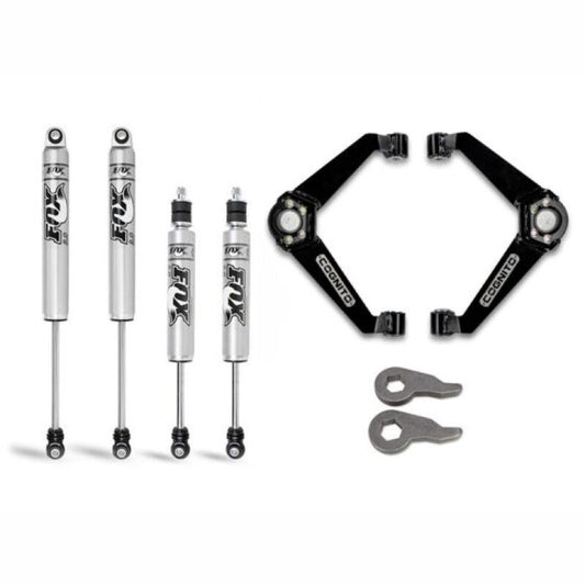 Cognito Performance Leveling Kit - 3 in Lift w/ Fox PS 2.0 IFP Shocks | 2001-2006 GMC Sierra 3500 - Stateside Performance - Leveling Kits - Cognito - Cognito Performance Leveling Kit - 3 in Lift w/ Fox PS 2.0 IFP Shocks | 2001-2006 GMC Sierra 3500