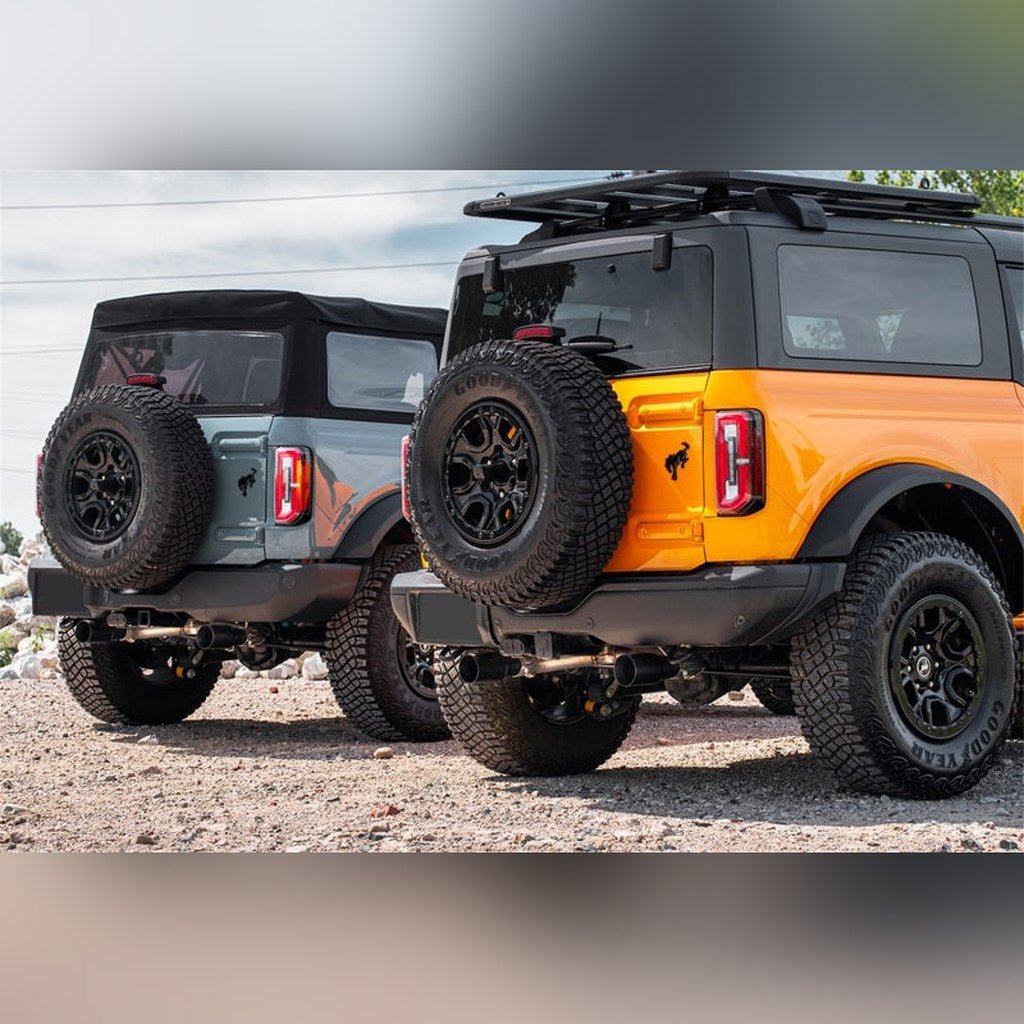 CORSA 2.75in Cat - Back Dual Rear Exhaust - Black Tips | 2021 - 2025 Ford Bronco - Stateside Performance - Catback - CORSA Performance - CORSA 2.75in Cat - Back Dual Rear Exhaust - Black Tips | 2021 - 2025 Ford Bronco
