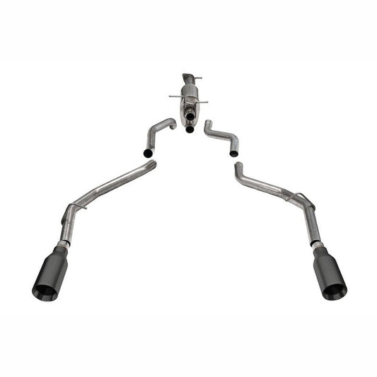 Corsa 3.0in Xtreme Catback Exhaust Dual Rear Exit - Gunmetal Tips | 2019-2026 Ram 1500 - Stateside Performance - Catback - CORSA Performance - Corsa 3.0in Xtreme Catback Exhaust Dual Rear Exit - Gunmetal Tips | 2019-2026 Ram 1500