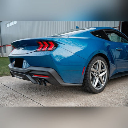 CORSA 3in Axle-Back Exhaust w/ Twin 4in Black Pro-Series Tips | 2024-2025 Ford Mustang - Stateside Performance - Axle Back - CORSA Performance - CORSA 3in Axle-Back Exhaust w/ Twin 4in Black Pro-Series Tips | 2024-2025 Ford Mustang