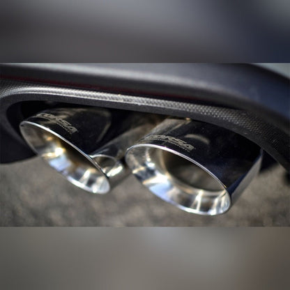 CORSA 3in Cat-Back Exhaust Dual Rear Exit - 4in Polished Tips | 2018-2023 Ford Mustang - Stateside Performance - Catback - CORSA Performance - CORSA 3in Cat-Back Exhaust Dual Rear Exit - 4in Polished Tips | 2018-2023 Ford Mustang