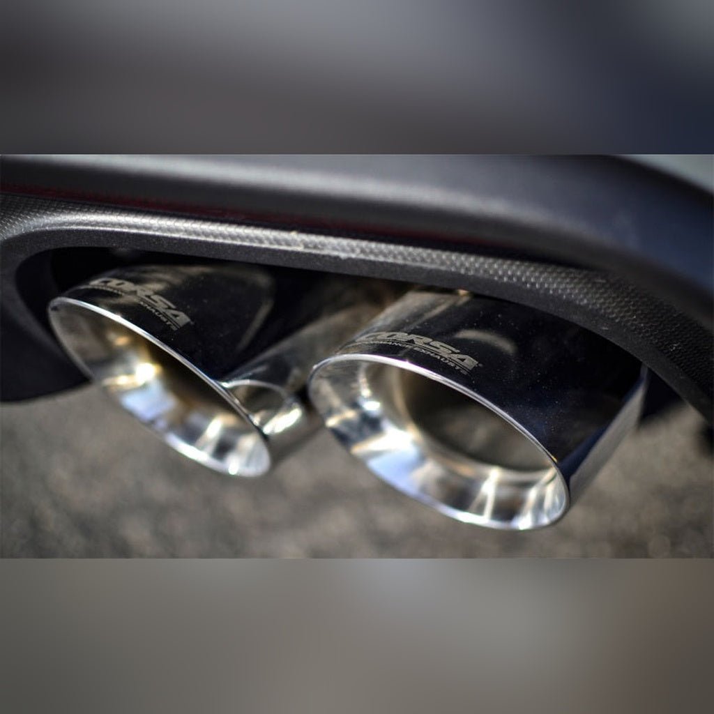 CORSA 3in Cat-Back Exhaust Dual Rear Exit - 4in Polished Tips | 2018-2023 Ford Mustang - Stateside Performance - Catback - CORSA Performance - CORSA 3in Cat-Back Exhaust Dual Rear Exit - 4in Polished Tips | 2018-2023 Ford Mustang