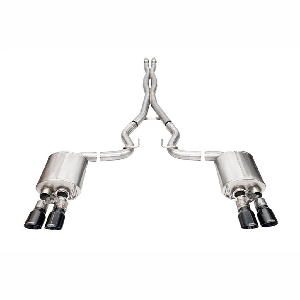 CORSA 3in Cat - Back Exhaust w/ Twin 4in Black Pro - Series Tips | 2024 Ford Mustang - Stateside Performance - Catback - CORSA Performance - CORSA 3in Cat - Back Exhaust w/ Twin 4in Black Pro - Series Tips | 2024 Ford Mustang