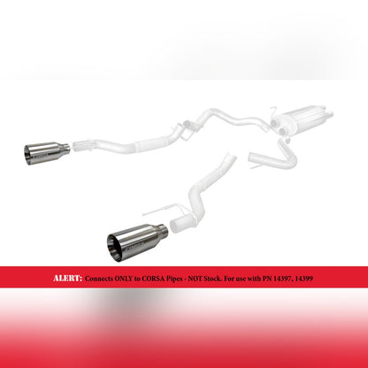 CORSA 3in Inlet / 5in Outlet Satin Polished Tip Kit | 2021 - 2024 Ram 1500 - Stateside Performance - Tips - CORSA Performance - CORSA 3in Inlet / 5in Outlet Satin Polished Tip Kit | 2021 - 2024 Ram 1500