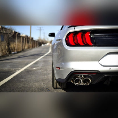 Corsa 3in Sport Axle-Back Exhaust w/ 4in Black Tips | 2018-2023 Ford Mustang - Stateside Performance - Axle Back - CORSA Performance - Corsa 3in Sport Axle-Back Exhaust w/ 4in Black Tips | 2018-2023 Ford Mustang