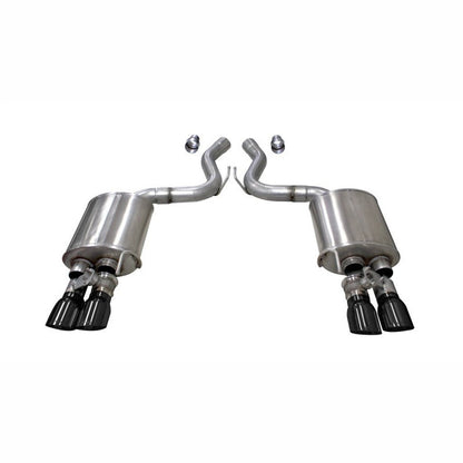 Corsa 3in Sport Axle-Back Exhaust w/ 4in Black Tips | 2018-2023 Ford Mustang - Stateside Performance - Axle Back - CORSA Performance - Corsa 3in Sport Axle-Back Exhaust w/ 4in Black Tips | 2018-2023 Ford Mustang