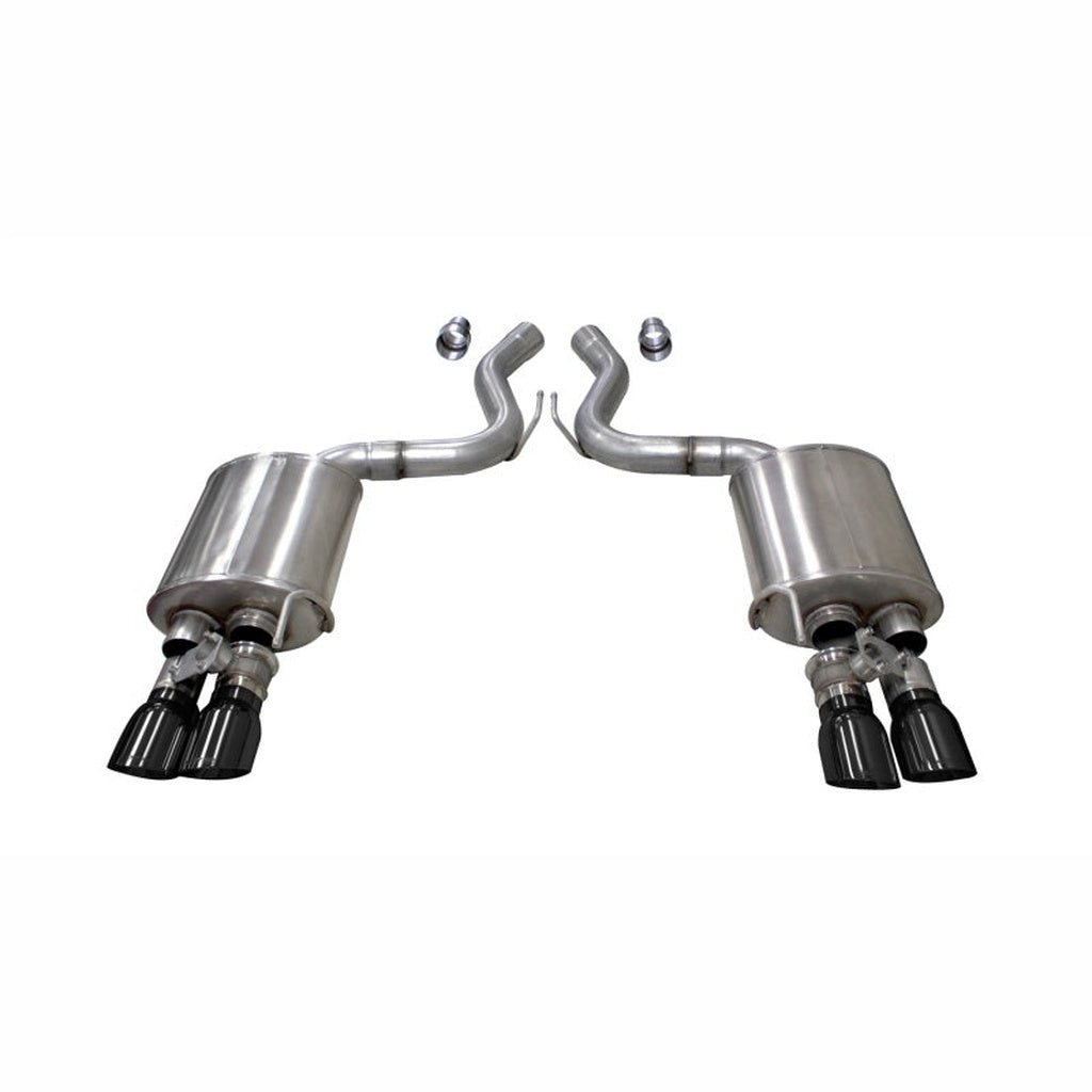 Corsa 3in Sport Axle-Back Exhaust w/ 4in Black Tips | 2018-2023 Ford Mustang - Stateside Performance - Axle Back - CORSA Performance - Corsa 3in Sport Axle-Back Exhaust w/ 4in Black Tips | 2018-2023 Ford Mustang