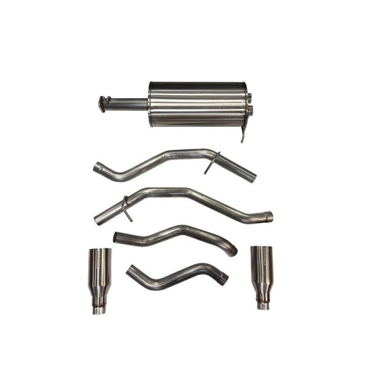 CORSA 5in Sport Cat - Back Dual Rear Exit Exhaust - Polished Tips | 2019 - 2024 Ram 1500 - Stateside Performance - Catback - CORSA Performance - CORSA 5in Sport Cat - Back Dual Rear Exit Exhaust - Polished Tips | 2019 - 2024 Ram 1500
