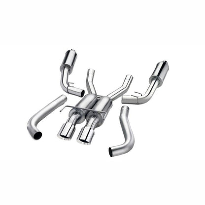 CORSA Performance 3in Cat-Back Exhaust Dual Rear Exit - 4in Black Tips | 2018-2023 Ford Mustang - Stateside Performance - Catback - CORSA Performance - CORSA Performance 3in Cat-Back Exhaust Dual Rear Exit - 4in Black Tips | 2018-2023 Ford Mustang