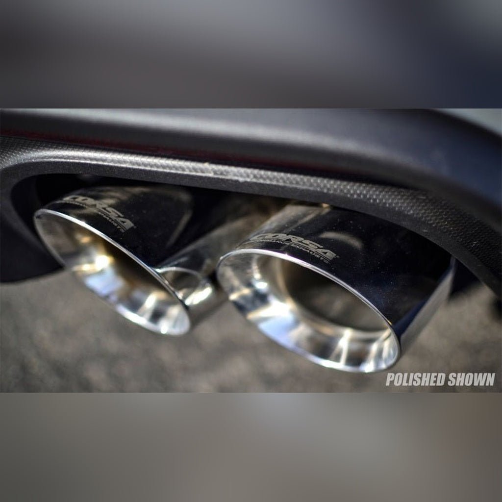 CORSA Performance 3in Cat-Back Exhaust Dual Rear Exit - 4in Black Tips | 2018-2023 Ford Mustang - Stateside Performance - Catback - CORSA Performance - CORSA Performance 3in Cat-Back Exhaust Dual Rear Exit - 4in Black Tips | 2018-2023 Ford Mustang