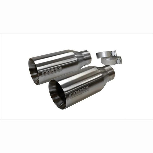 CORSA Performance 3in Inlet / 5in Outlet Satin Polished Tip Kit | 2017 - 2019 Ford F150 Raptor - Stateside Performance - Tips - CORSA Performance - CORSA Performance 3in Inlet / 5in Outlet Satin Polished Tip Kit | 2017 - 2019 Ford F150 Raptor