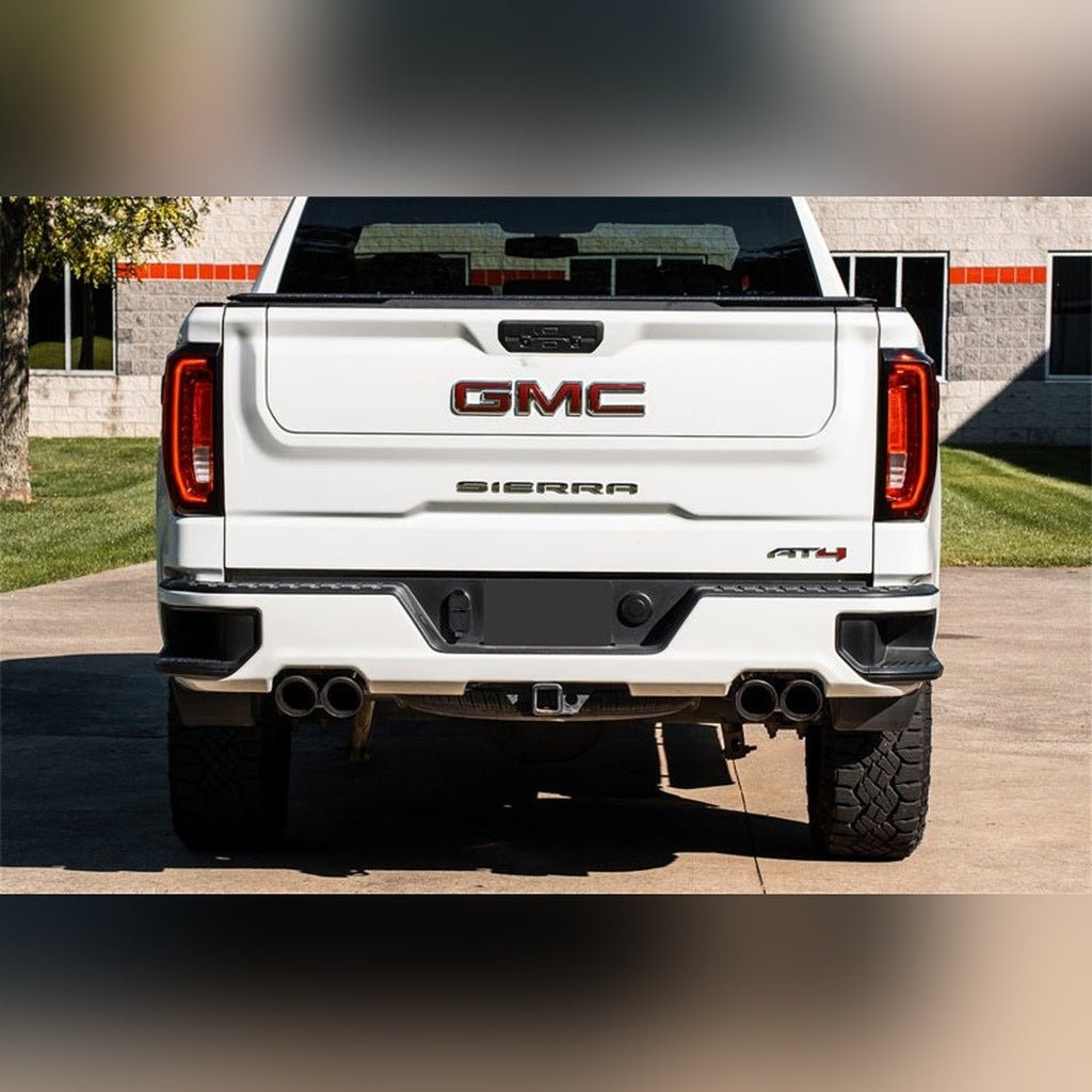 CORSA Performance ProSeries Cat-Back Exhaust System - Dual Rear Exit w/ Twin 4in Black PVD Tips | 2019-2024 GMC Sierra 1500 - Stateside Performance - Catback - CORSA Performance - CORSA Performance ProSeries Cat-Back Exhaust System - Dual Rear Exit w/ Twin 4in Black PVD Tips | 2019-2024 GMC Sierra 1500