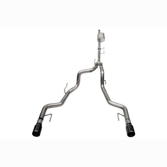 CORSA Sport Cat-Back Dual Rear Exit Exhaust - Black PVD | 2021-2025 Ford F150 - Stateside Performance - Catback - CORSA Performance - CORSA Sport Cat-Back Dual Rear Exit Exhaust - Black PVD | 2021-2025 Ford F150