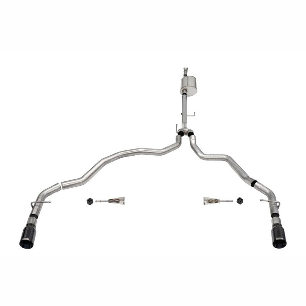 CORSA Sport Cat - Back Exhaust Dual Rear Exit - Black PVD | 2021 - 2025 Ford F150 - Stateside Performance - Catback - CORSA Performance - CORSA Sport Cat - Back Exhaust Dual Rear Exit - Black PVD | 2021 - 2025 Ford F150