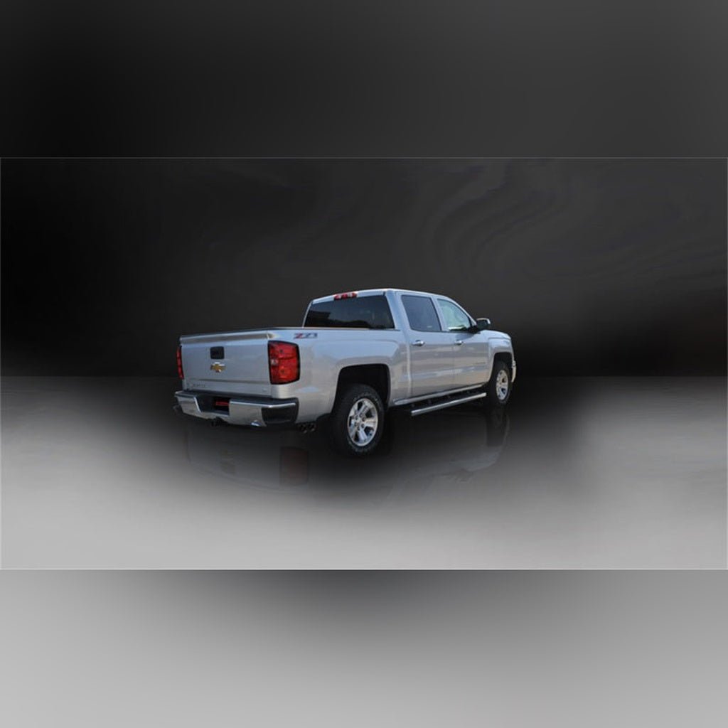 CORSA Sport Cat-Back Exhaust System - Crew Cab/Short Bed, Single Side, Black Tips | 2014-2018 GMC Sierra 1500 - Stateside Performance - Catback - CORSA Performance - CORSA Sport Cat-Back Exhaust System - Crew Cab/Short Bed, Single Side, Black Tips | 2014-2018 GMC Sierra 1500