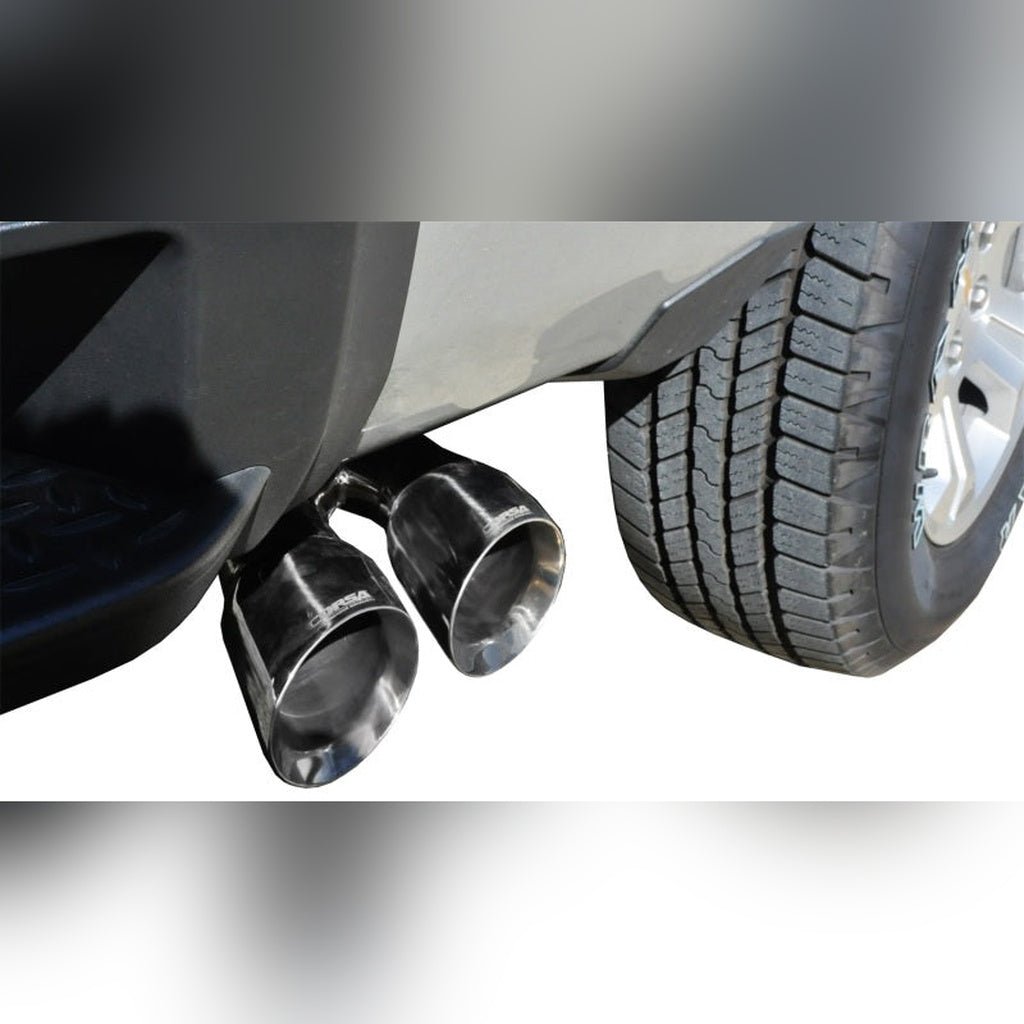 CORSA Sport Cat-Back Exhaust System - Polished Single Side Exit, Crew Cab/Short Bed, 5.3L V8 | 2014-2018 GMC Sierra 1500 - Stateside Performance - Catback - CORSA Performance - CORSA Sport Cat-Back Exhaust System - Polished Single Side Exit, Crew Cab/Short Bed, 5.3L V8 | 2014-2018 GMC Sierra 1500