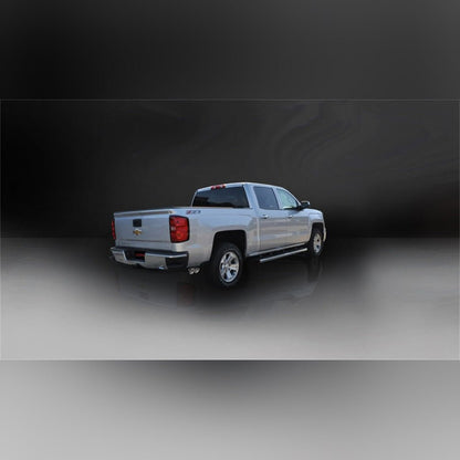 CORSA Sport Cat-Back Exhaust System - Polished Single Side Exit, Crew Cab/Short Bed, 5.3L V8 | 2014-2018 GMC Sierra 1500 - Stateside Performance - Catback - CORSA Performance - CORSA Sport Cat-Back Exhaust System - Polished Single Side Exit, Crew Cab/Short Bed, 5.3L V8 | 2014-2018 GMC Sierra 1500