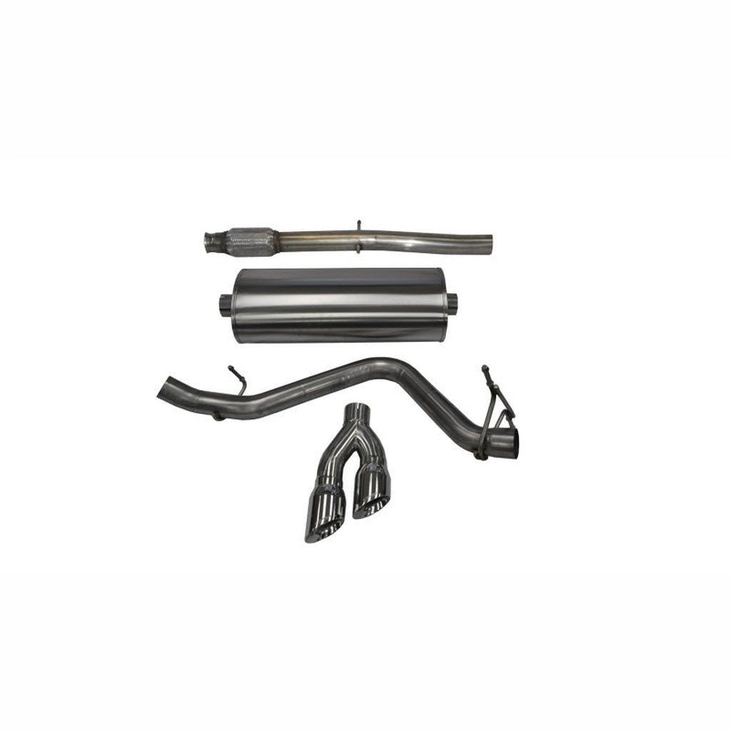 CORSA Sport Cat-Back Exhaust System - Polished Single Side Exit, Crew Cab/Short Bed, 5.3L V8 | 2014-2018 GMC Sierra 1500 - Stateside Performance - Catback - CORSA Performance - CORSA Sport Cat-Back Exhaust System - Polished Single Side Exit, Crew Cab/Short Bed, 5.3L V8 | 2014-2018 GMC Sierra 1500