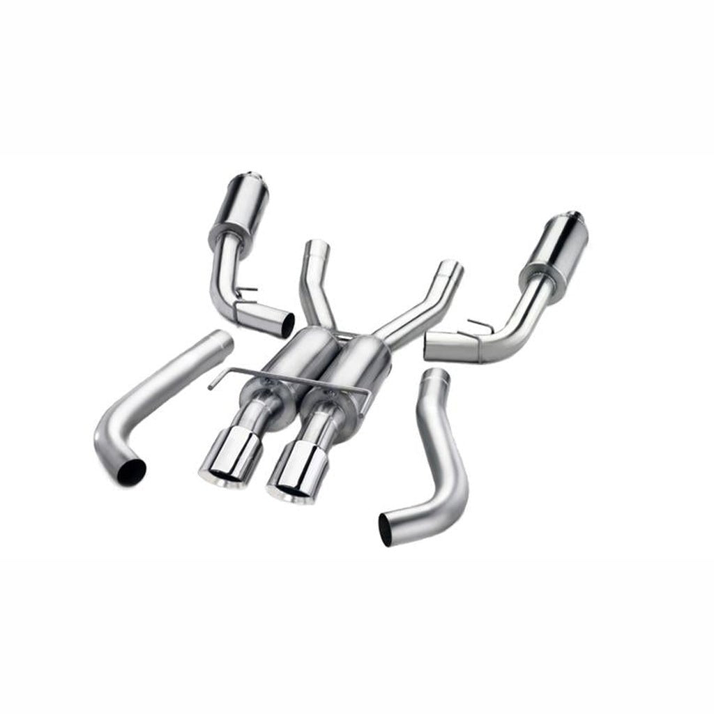 CORSA Sport Cat-Back Exhaust System - Polished Single Side Exit, Crew Cab/Short Bed, 5.3L V8 | 2014-2018 GMC Sierra 1500 - Stateside Performance - Catback - CORSA Performance - CORSA Sport Cat-Back Exhaust System - Polished Single Side Exit, Crew Cab/Short Bed, 5.3L V8 | 2014-2018 GMC Sierra 1500