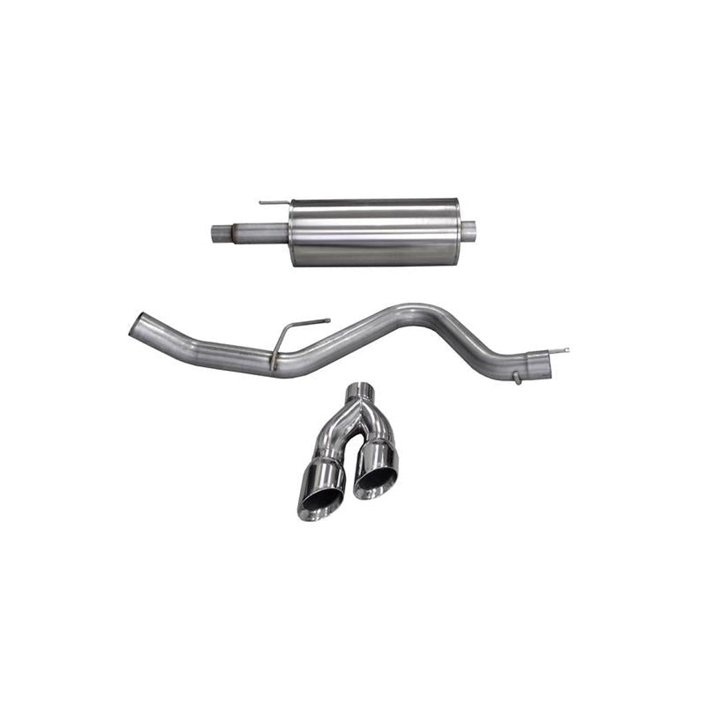 CORSA Sport Polished 4in Dual Tip Cat-Back Exhaust SuperCrew | 2015-2020 Ford F150 - Stateside Performance - Catback - CORSA Performance - CORSA Sport Polished 4in Dual Tip Cat-Back Exhaust SuperCrew | 2015-2020 Ford F150