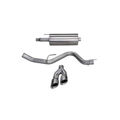 CORSA Sport Polished 4in Dual Tip Cat-Back Exhaust SuperCrew | 2015-2020 Ford F150 - Stateside Performance - Catback - CORSA Performance - CORSA Sport Polished 4in Dual Tip Cat-Back Exhaust SuperCrew | 2015-2020 Ford F150