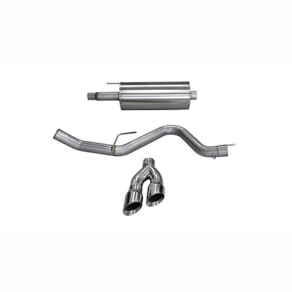 CORSA Sport Polished 4in Dual Tip Cat-Back Exhaust SuperCrew | 2015-2020 Ford F150 - Stateside Performance - Catback - CORSA Performance - CORSA Sport Polished 4in Dual Tip Cat-Back Exhaust SuperCrew | 2015-2020 Ford F150