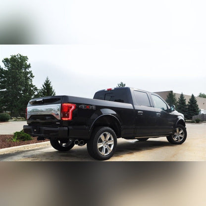 CORSA Sport Polished 4in Dual Tip Cat-Back Exhaust SuperCrew | 2015-2020 Ford F150 - Stateside Performance - Catback - CORSA Performance - CORSA Sport Polished 4in Dual Tip Cat-Back Exhaust SuperCrew | 2015-2020 Ford F150