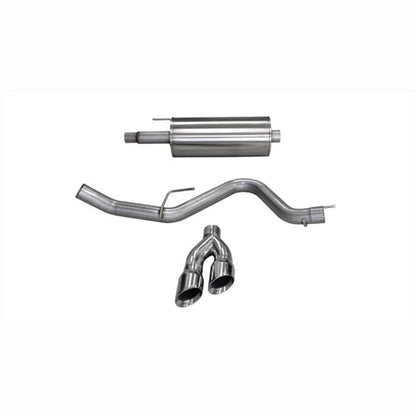 CORSA Sport Polished 4in Dual Tip Cat-Back Exhaust SuperCrew | 2015-2020 Ford F150 - Stateside Performance - Catback - CORSA Performance - CORSA Sport Polished 4in Dual Tip Cat-Back Exhaust SuperCrew | 2015-2020 Ford F150