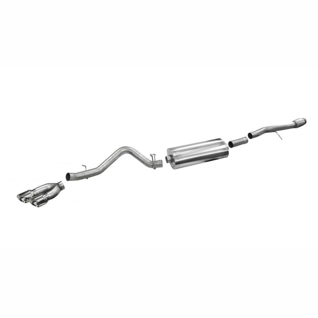 CORSA Sport Single Side Cat - Back Exhaust - Polished | 2014 - 2018 GMC Sierra 1500 - Stateside Performance - Catback - CORSA Performance - CORSA Sport Single Side Cat - Back Exhaust - Polished | 2014 - 2018 GMC Sierra 1500