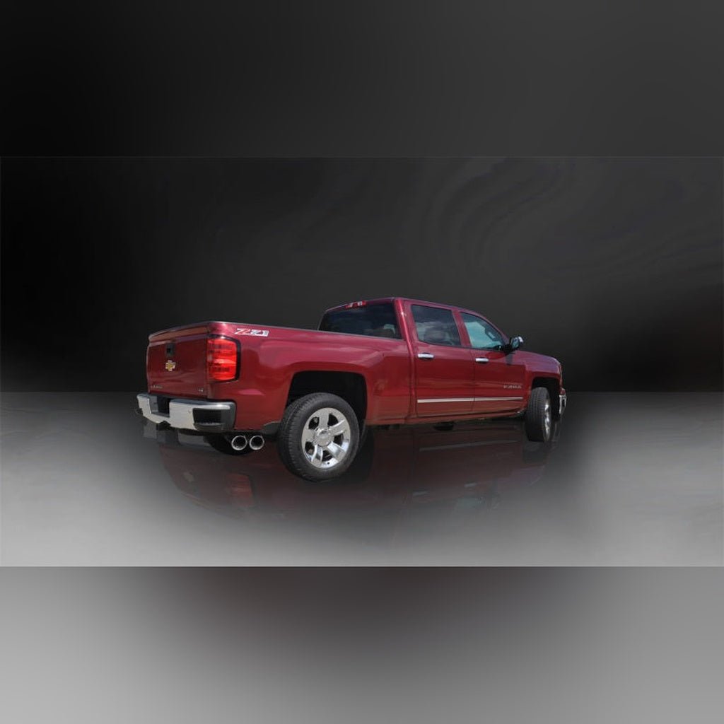 CORSA Sport Single Side Exit Cat - Back Exhaust - Polished Tips | 2014 - 2018 Chevy Silverado 1500 - Stateside Performance - Catback - CORSA Performance - CORSA Sport Single Side Exit Cat - Back Exhaust - Polished Tips | 2014 - 2018 Chevy Silverado 1500