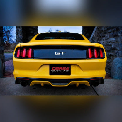 CORSA Xtreme 3in Cat - Back Exhaust - Black 4.5in Tips | 2015 - 2017 Ford Mustang - Stateside Performance - Catback - CORSA Performance - CORSA Xtreme 3in Cat - Back Exhaust - Black 4.5in Tips | 2015 - 2017 Ford Mustang