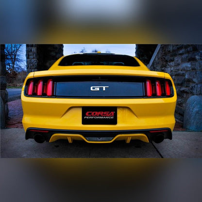 CORSA Xtreme 3in Cat - Back Exhaust - Black 4.5in Tips | 2015 - 2017 Ford Mustang - Stateside Performance - Catback - CORSA Performance - CORSA Xtreme 3in Cat - Back Exhaust - Black 4.5in Tips | 2015 - 2017 Ford Mustang