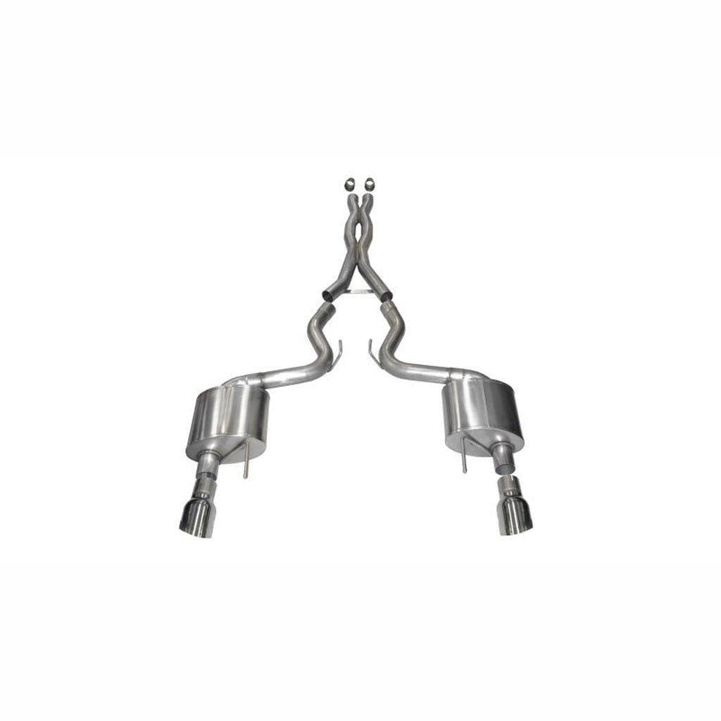 CORSA Xtreme 3in Cat - Back Exhaust - Polished 4.5in Tips | 2015 - 2017 Ford Mustang - Stateside Performance - Catback - CORSA Performance - CORSA Xtreme 3in Cat - Back Exhaust - Polished 4.5in Tips | 2015 - 2017 Ford Mustang