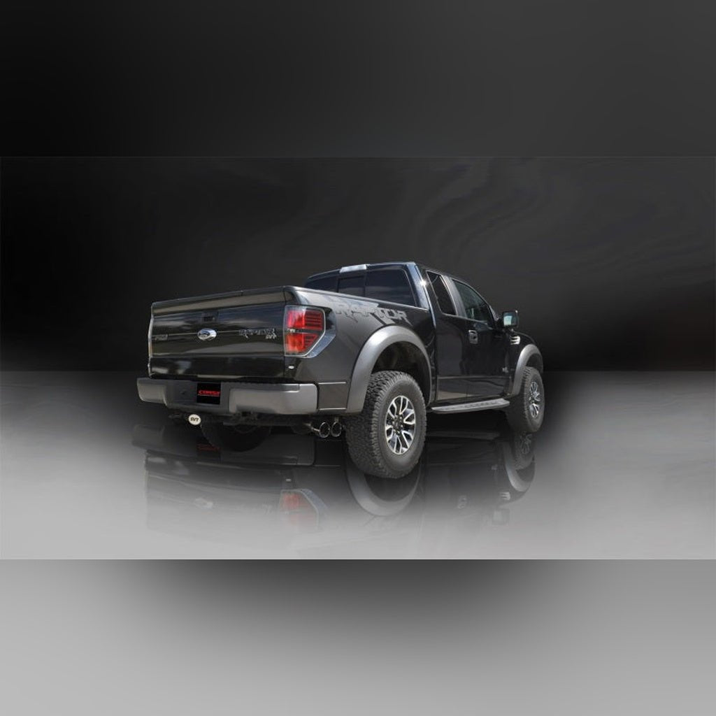 CORSA Xtreme Cat - Back Exhaust - Black Tips | 2011 - 2014 Ford F150 Raptor - Stateside Performance - Catback - CORSA Performance - CORSA Xtreme Cat - Back Exhaust - Black Tips | 2011 - 2014 Ford F150 Raptor