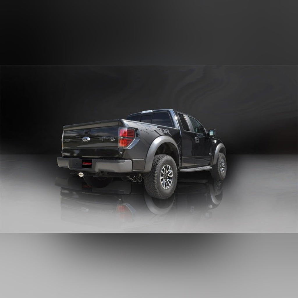 CORSA Xtreme Cat - Back Exhaust - Black Tips | 2011 - 2014 Ford F150 Raptor - Stateside Performance - Catback - CORSA Performance - CORSA Xtreme Cat - Back Exhaust - Black Tips | 2011 - 2014 Ford F150 Raptor