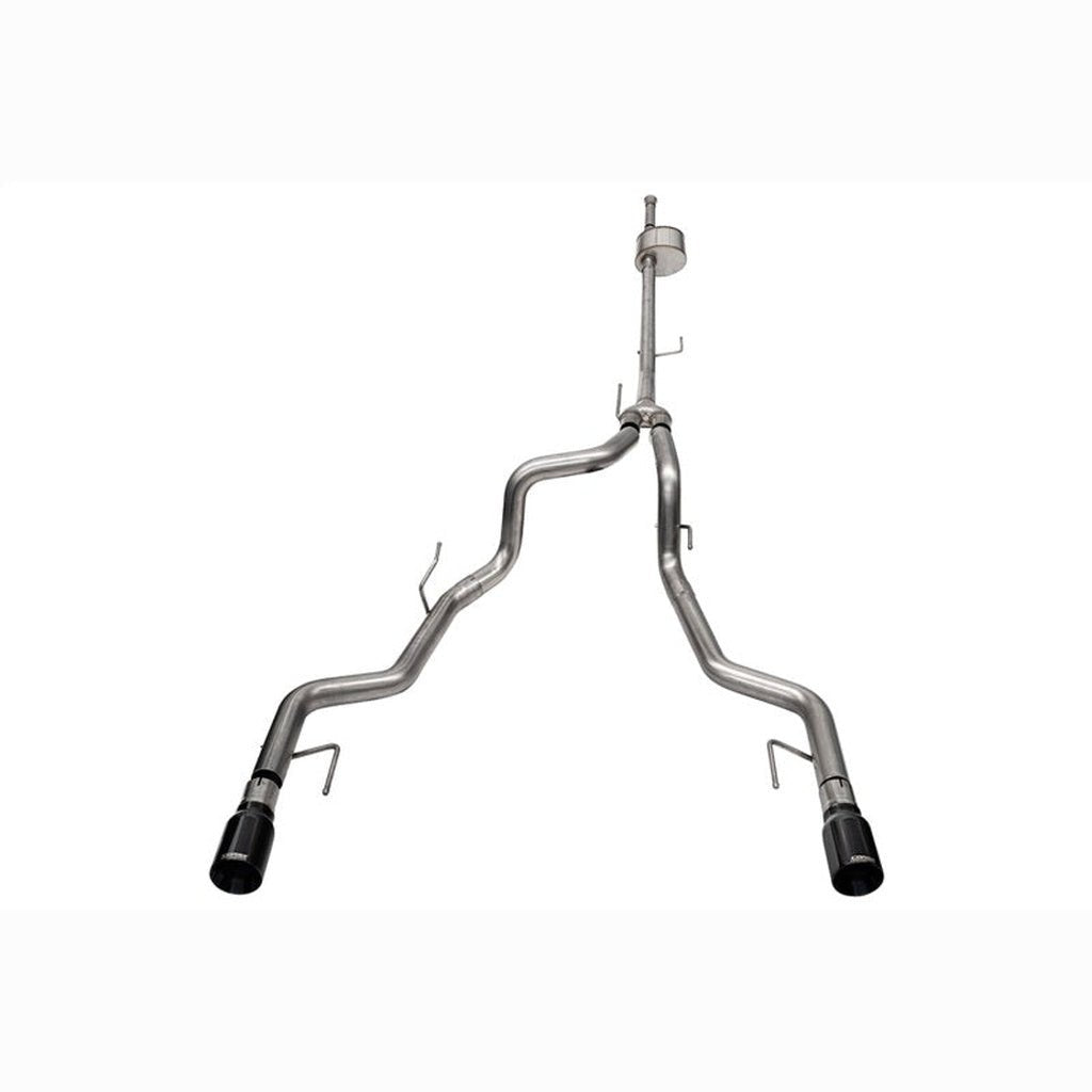 Corsa Xtreme Cat-Back Exhaust System - Dual Rear Exit, Black PVD Tips | 2023-2025 Ford F150 - Stateside Performance - Catback - CORSA Performance - Corsa Xtreme Cat-Back Exhaust System - Dual Rear Exit, Black PVD Tips | 2023-2025 Ford F150