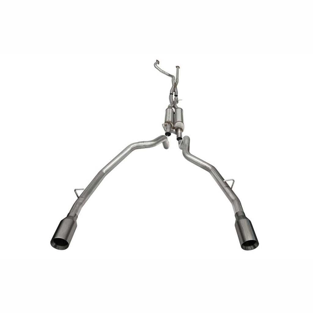 CORSA Xtreme Catback Exhaust Dual Rear - Gunmetal Tips | 2021 - 2024 Ram 1500 - Stateside Performance - Catback - CORSA Performance - CORSA Xtreme Catback Exhaust Dual Rear - Gunmetal Tips | 2021 - 2024 Ram 1500