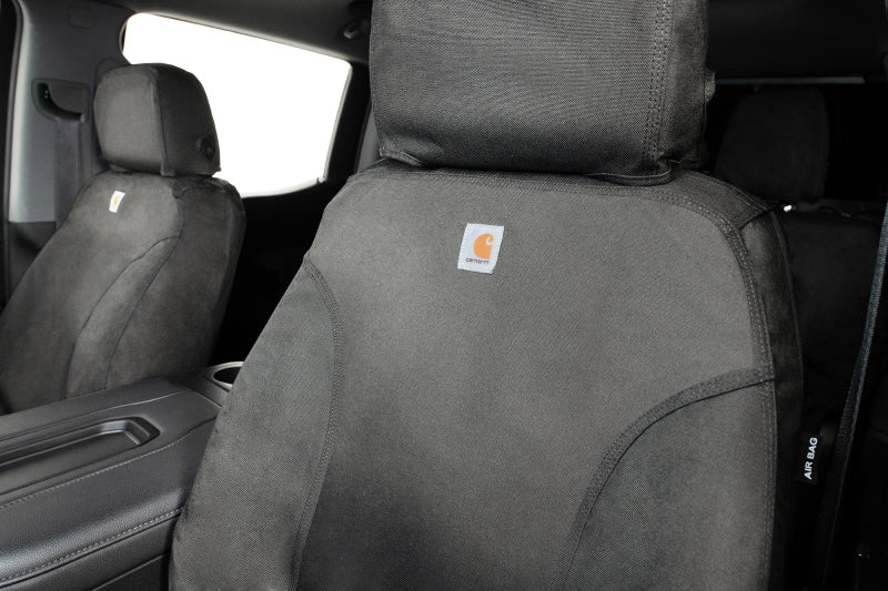 Covercraft Carhartt Super Dux SeatSaver Custom Front Seat Cover - Gravel | 2021-2026 Ford F150 - Stateside Performance - Seat Covers - Covercraft - Covercraft Carhartt Super Dux SeatSaver Custom Front Seat Cover - Gravel | 2021-2026 Ford F150
