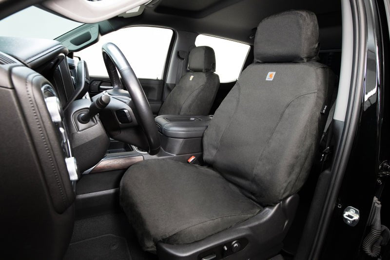 Covercraft Carhartt Super Dux SeatSaver Custom Front Seat Cover - Gravel | 2021-2026 Ford F150 - Stateside Performance - Seat Covers - Covercraft - Covercraft Carhartt Super Dux SeatSaver Custom Front Seat Cover - Gravel | 2021-2026 Ford F150